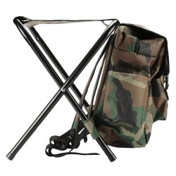 Sac à Dos 3 en 1 avec Tabouret Pliant CAMO RELOAD CAMP