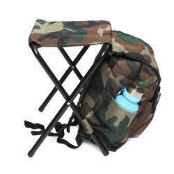 Sac à Dos 3 en 1 avec Tabouret Pliant CAMO RELOAD CAMP