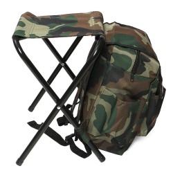 Sac à Dos 3 en 1 avec Tabouret Pliant CAMO RELOAD CAMP