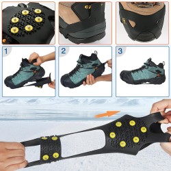 Crampons de randonnée antidérapants avec pointe Taille 37 à 41